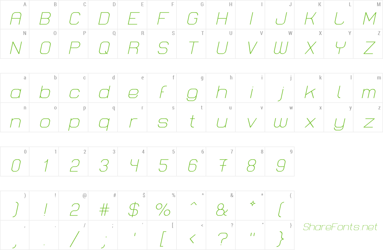 Font Lastwaerk light preview